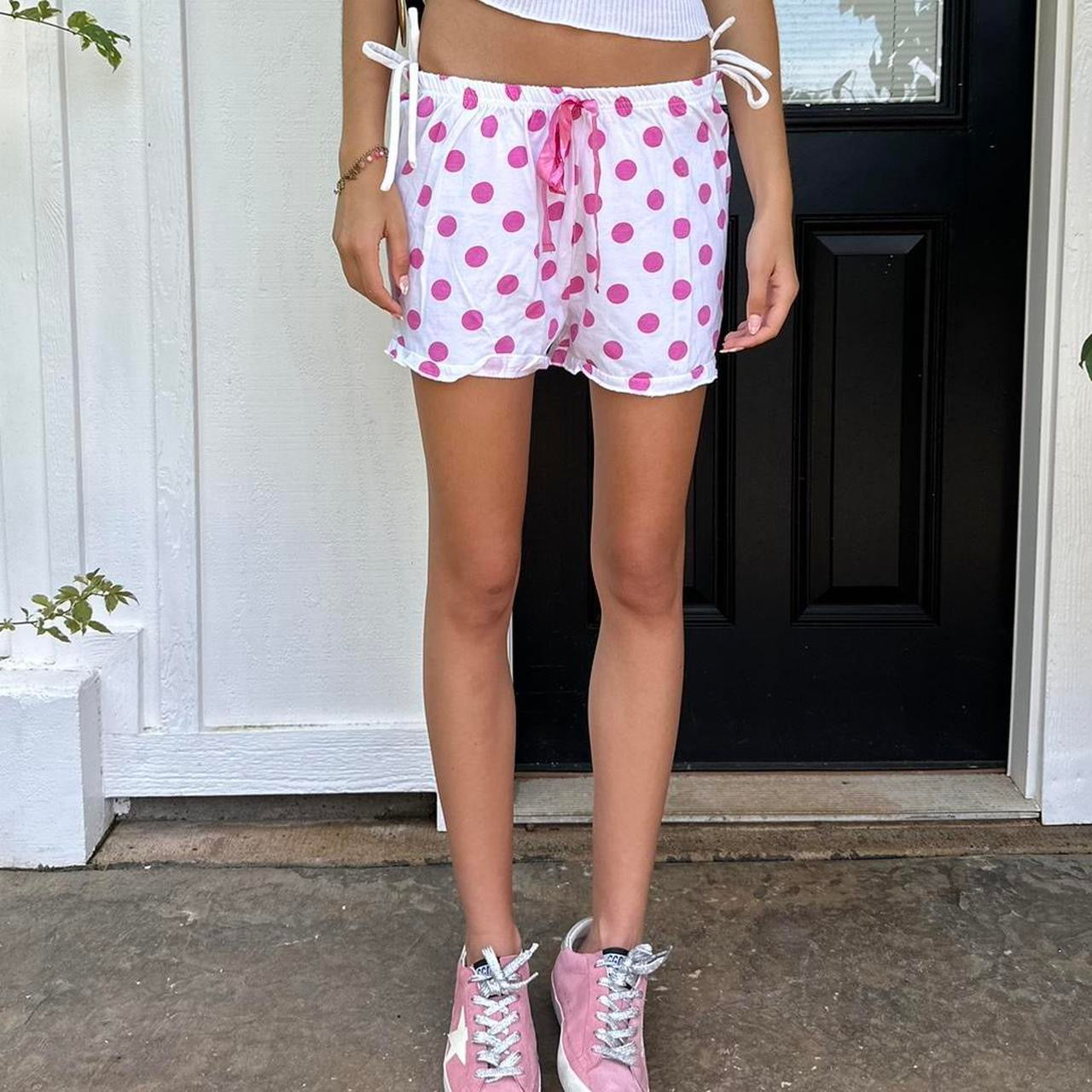 Vintage 2000’s pink polka dots shorts