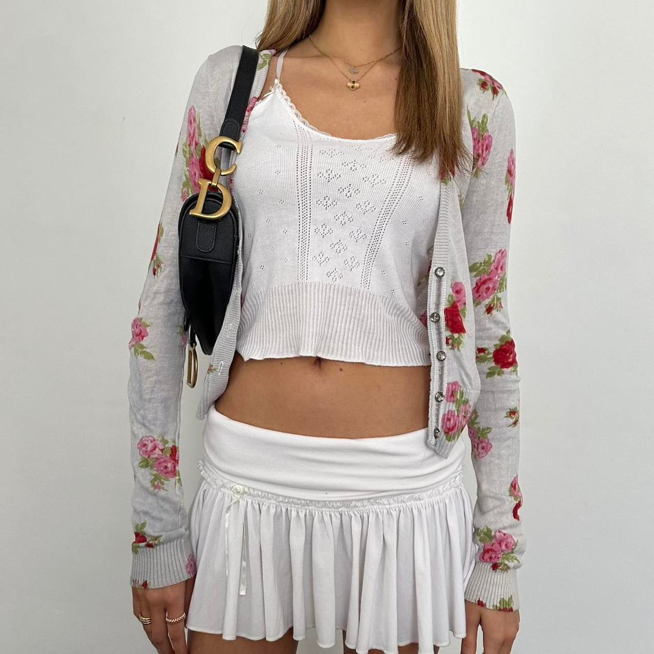 Vintage 2000’s Abercrombie & Fitch floral cardigan top