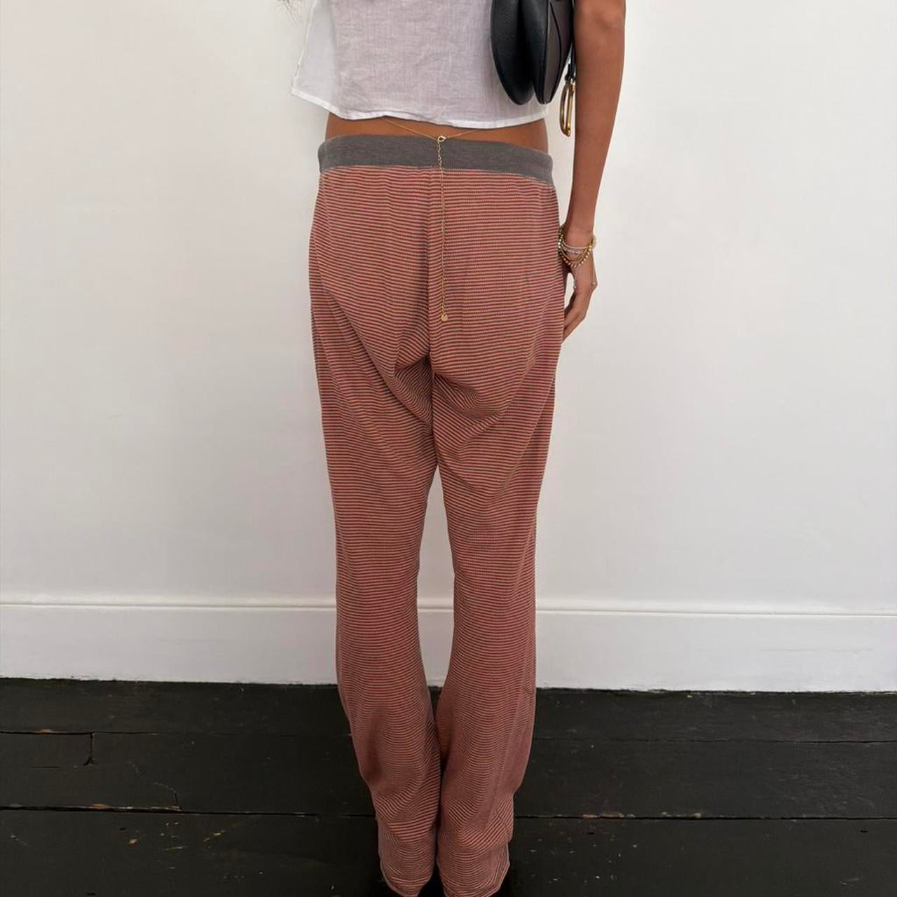 Vintage 2000’s Victoria’s Secret waffle stripe lounge pants