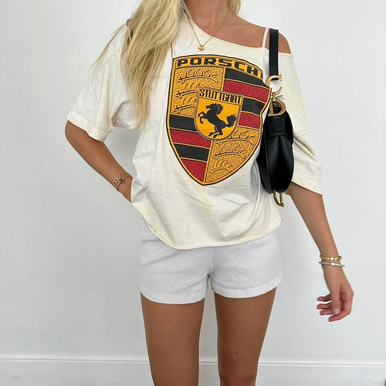 Vintage 90’s Porche off shoulder top