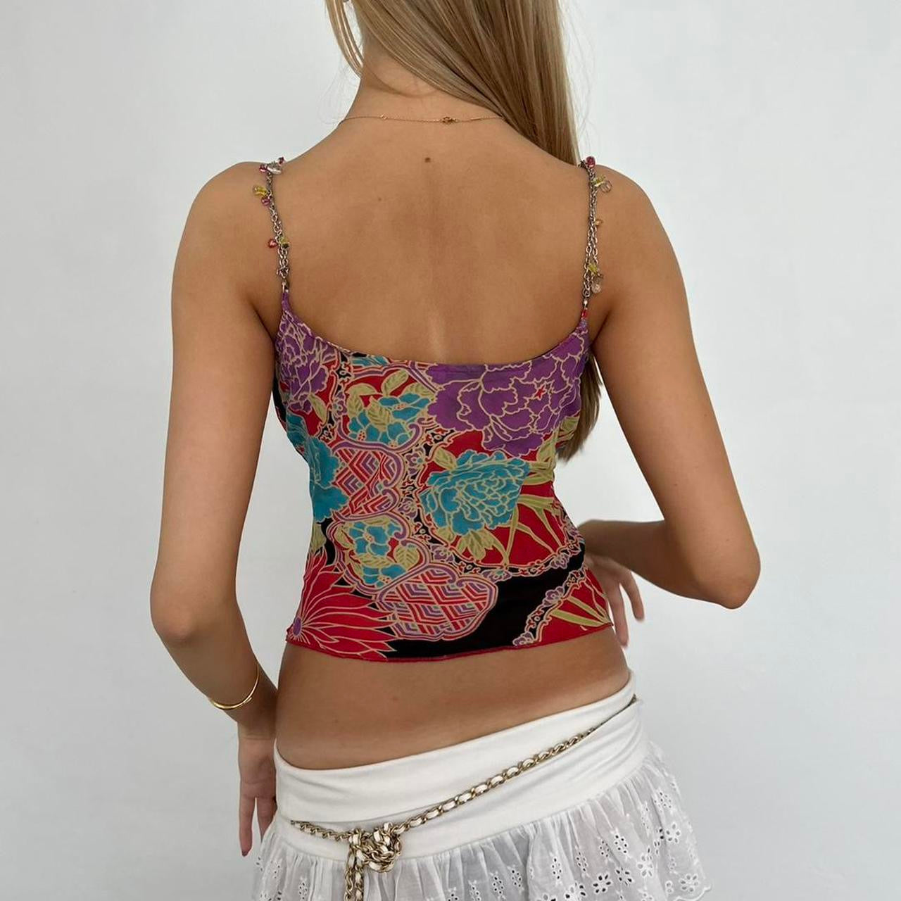 Vintage 2000’s floral bohemian cami top