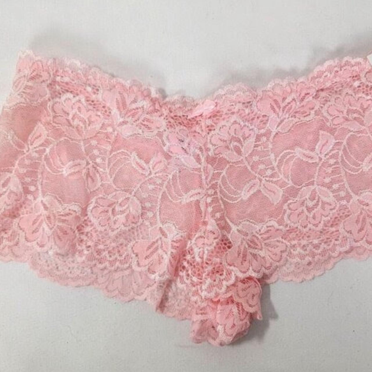 Vintage 90’s pink lace bloomer shorts