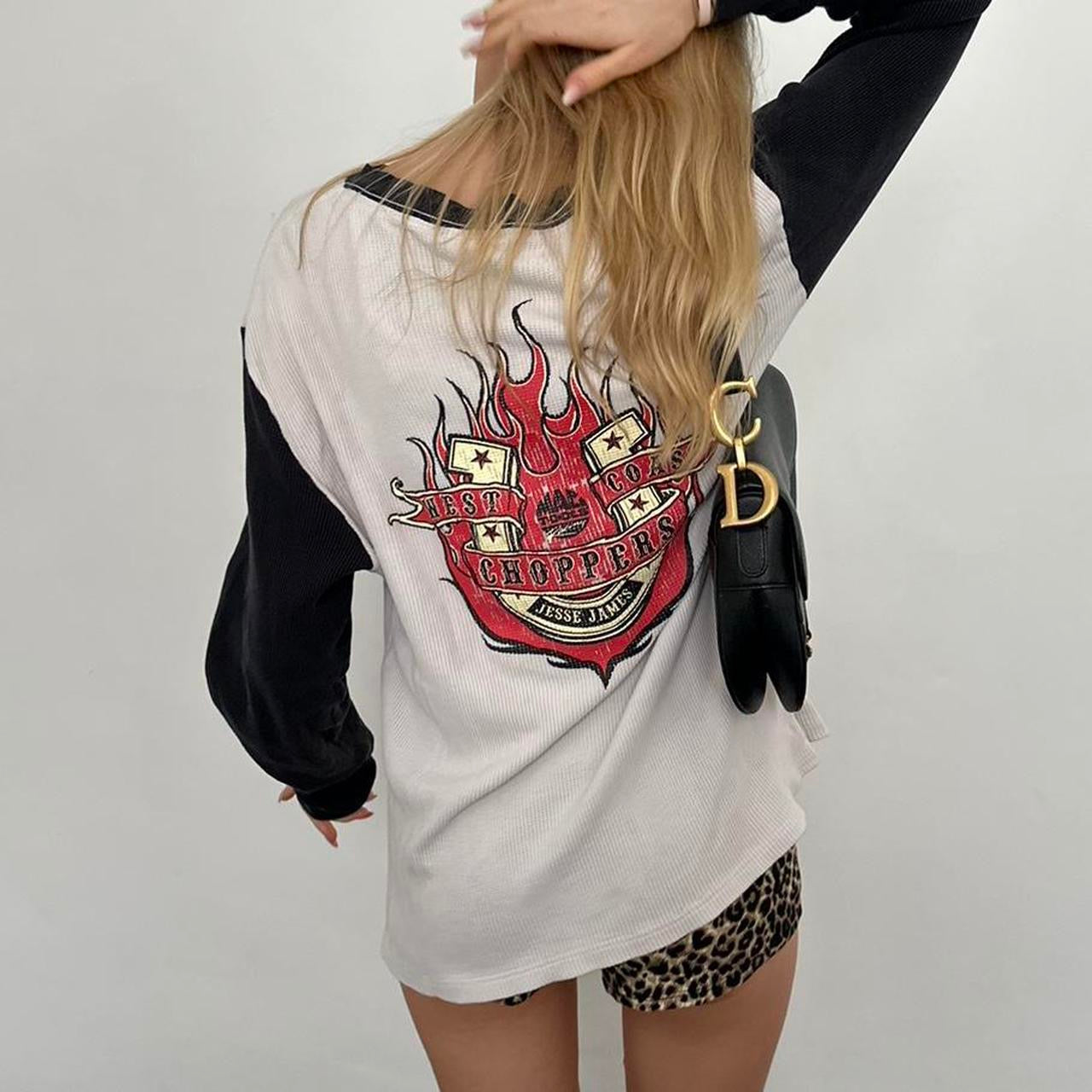 Vintage West Coast Choppers long sleeve oversized top