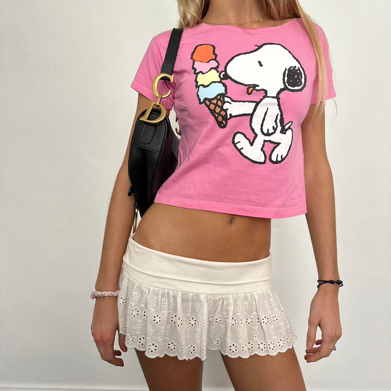 Vintage 90ās snoopy ice cream š¦ baby tee
