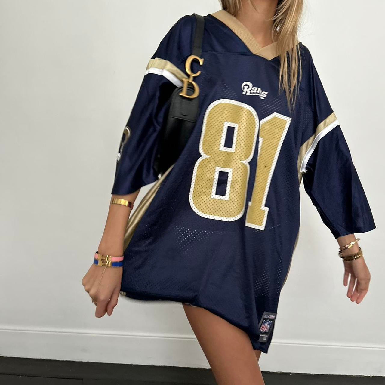 Vintage navy and gold oversized jersey š