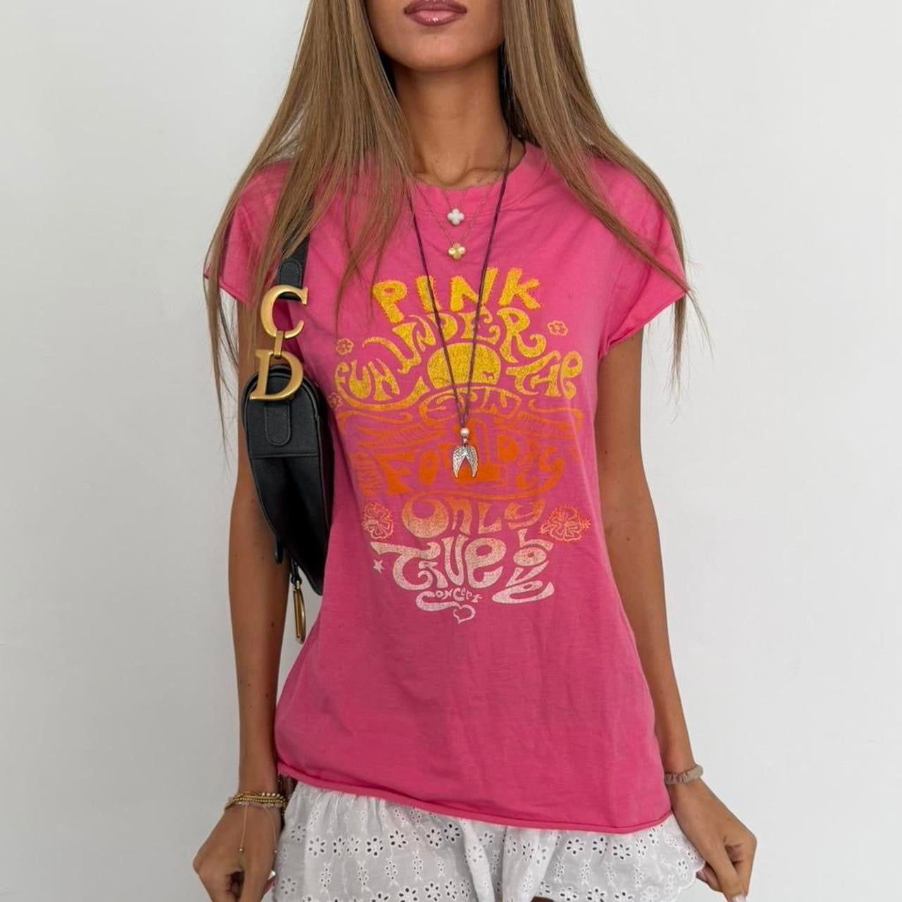 Vintage 2000’s Victoria’s Secret pink sunset tee