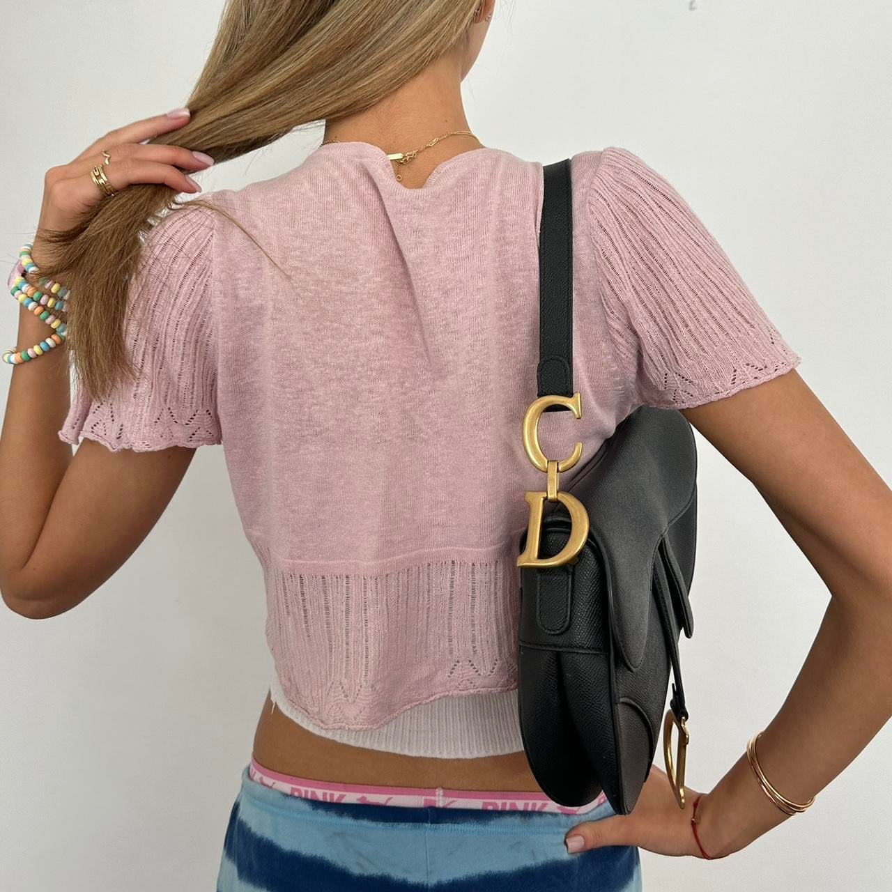 Vintage pink layering top