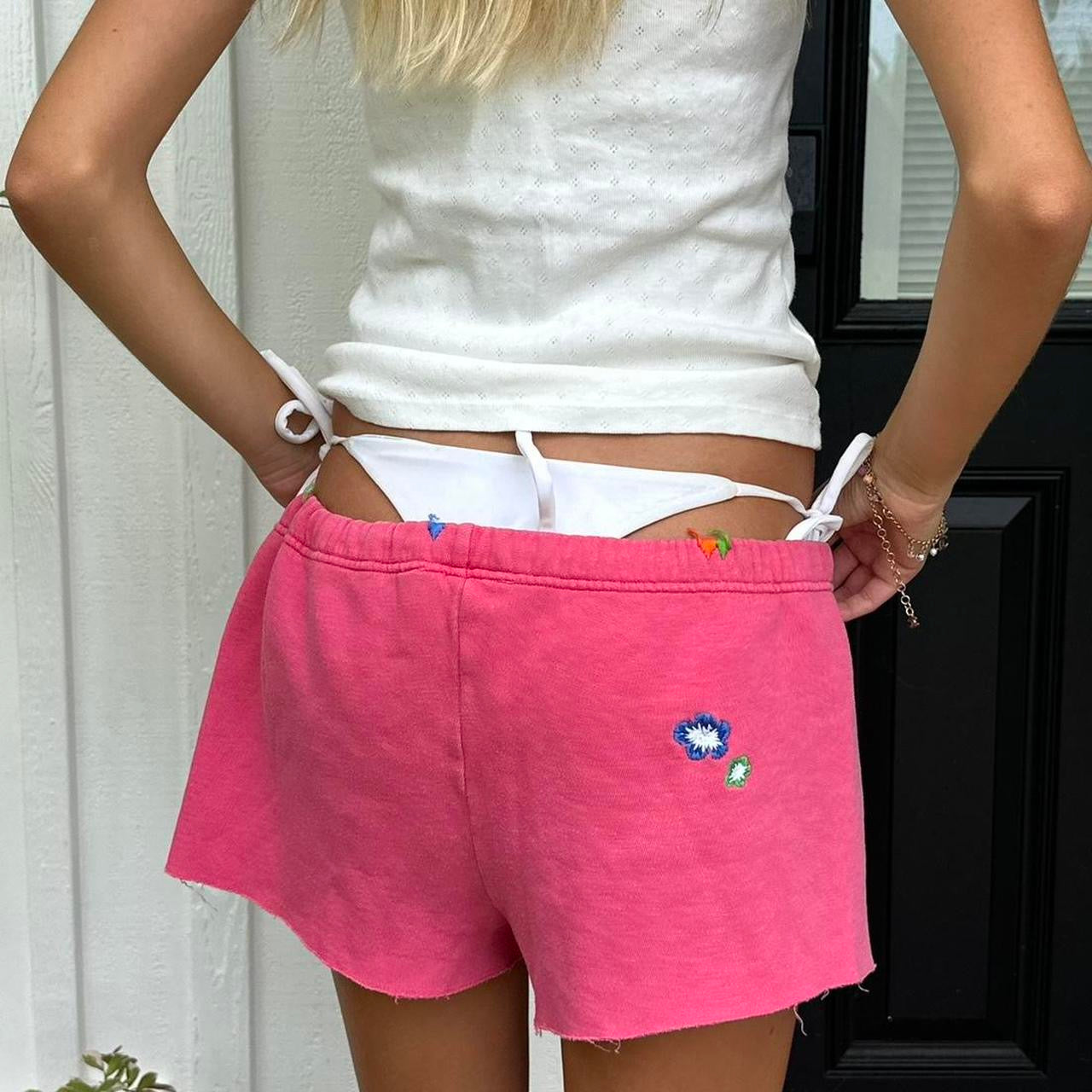 Vintage 2000s Victoria’s Secret Pink graphic shorts