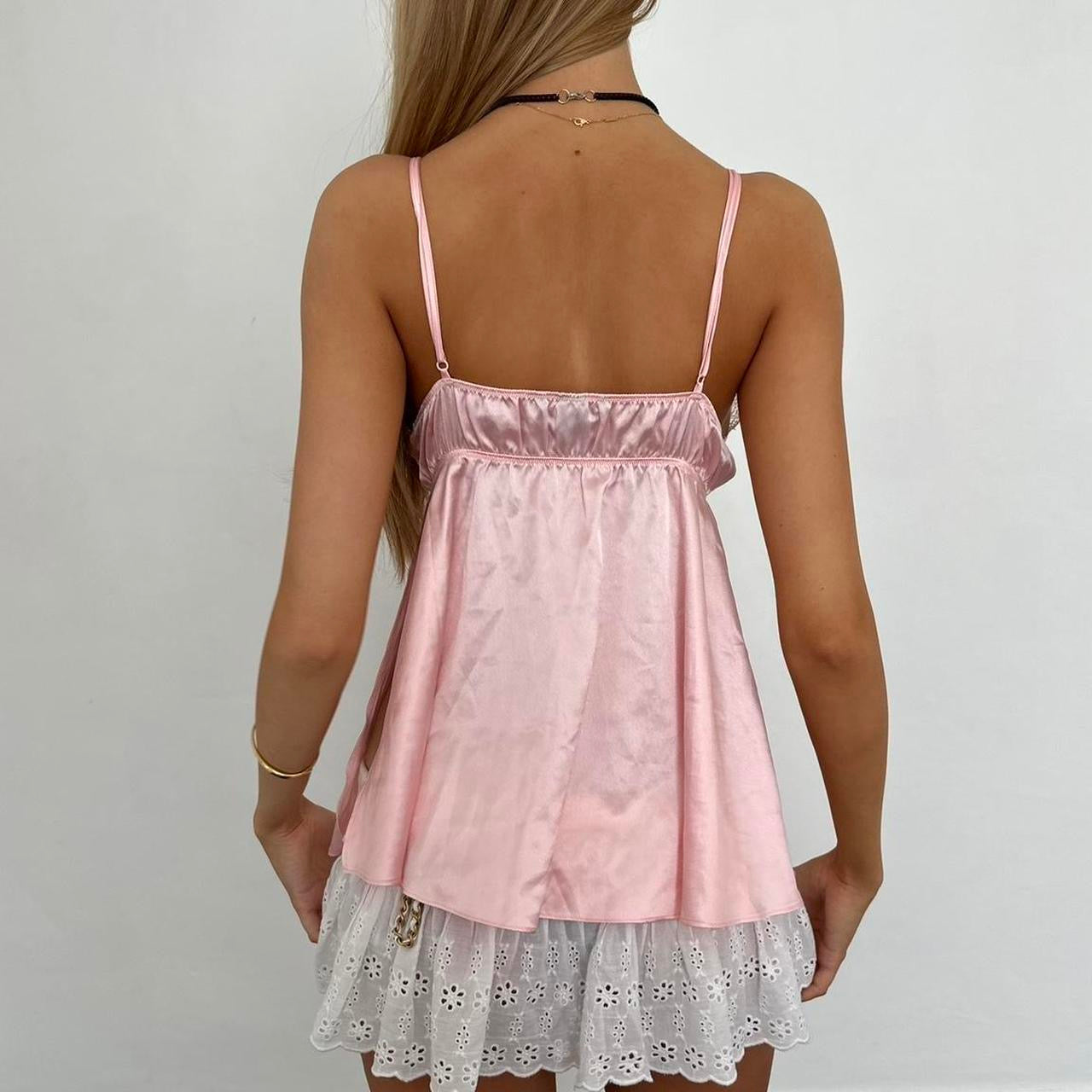 Vintage Victoria’s Secret baby pink babydoll top