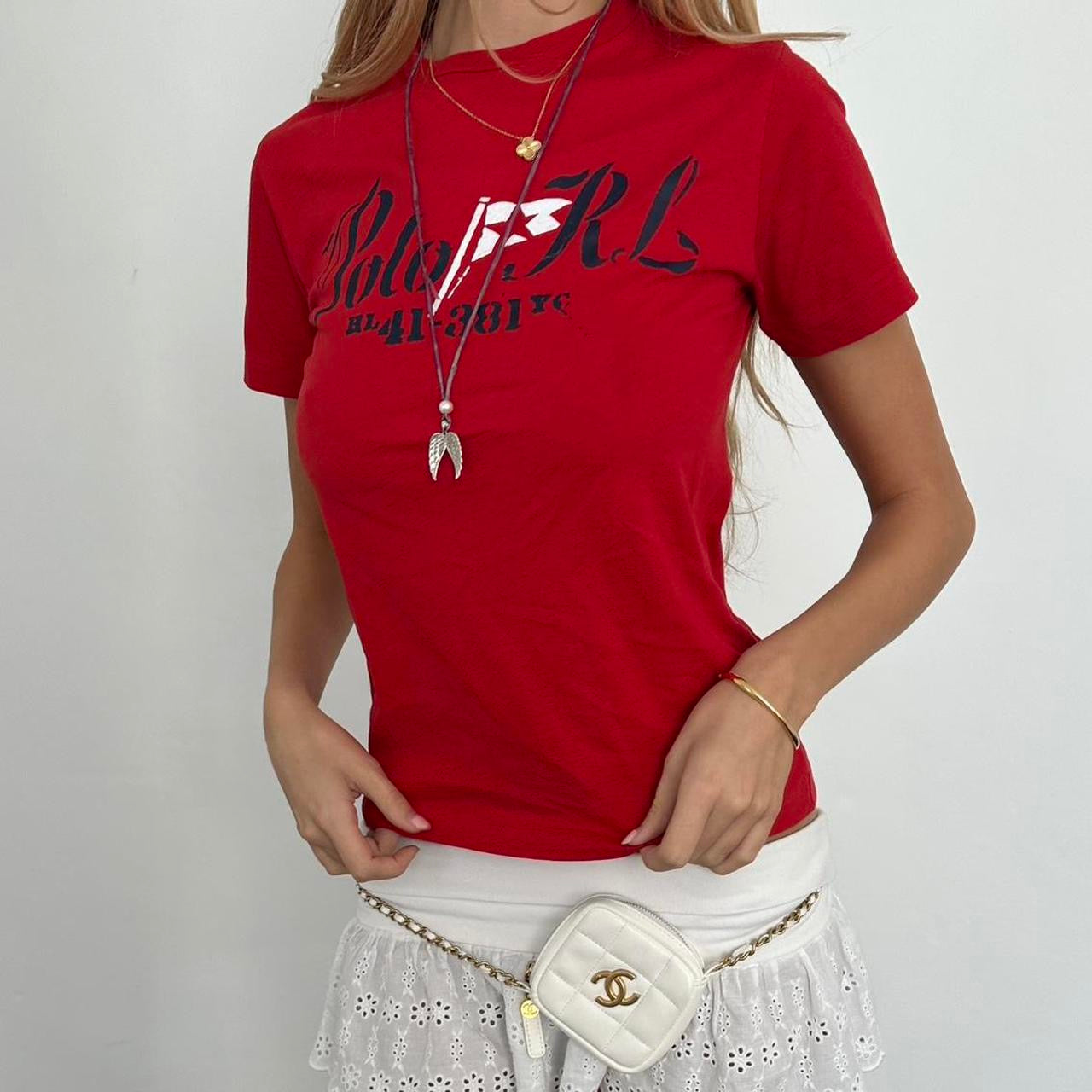 Vintage Polo Ralph Lauren red baby tee