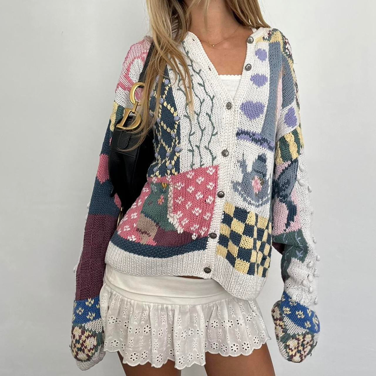 Vintage 90’s coquette knitted cardigan