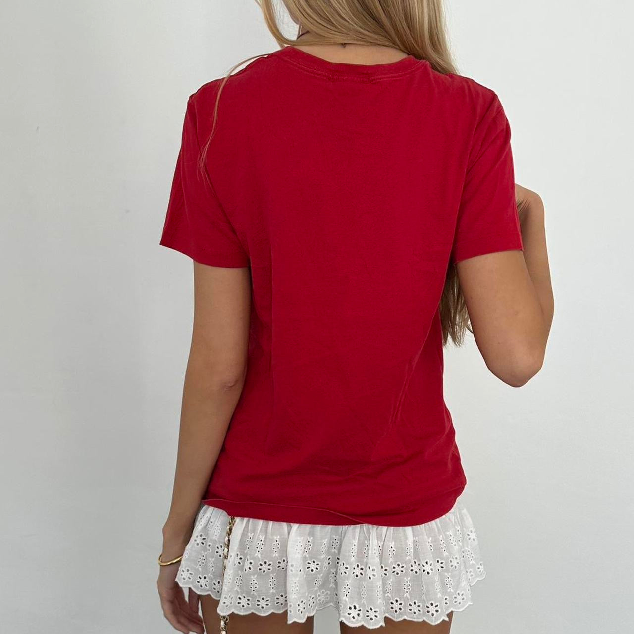 Vintage Polo Ralph Lauren red American flag baby tee
