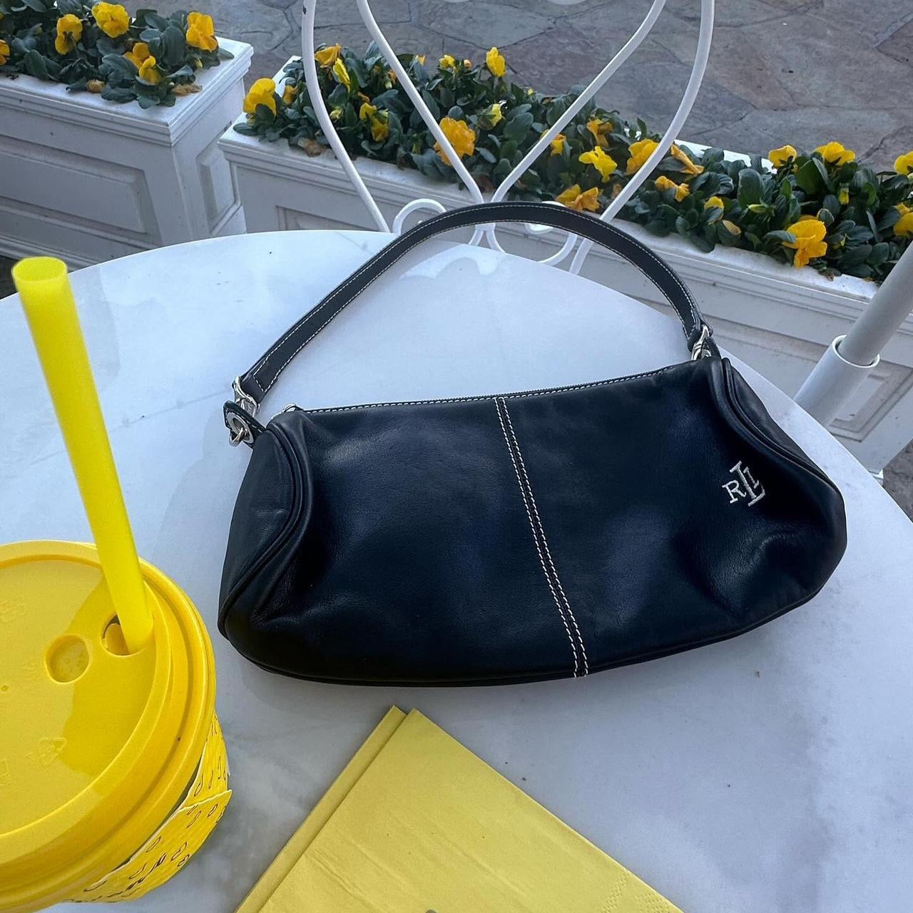 Vintage 90’s Ralph Lauren black leather bag