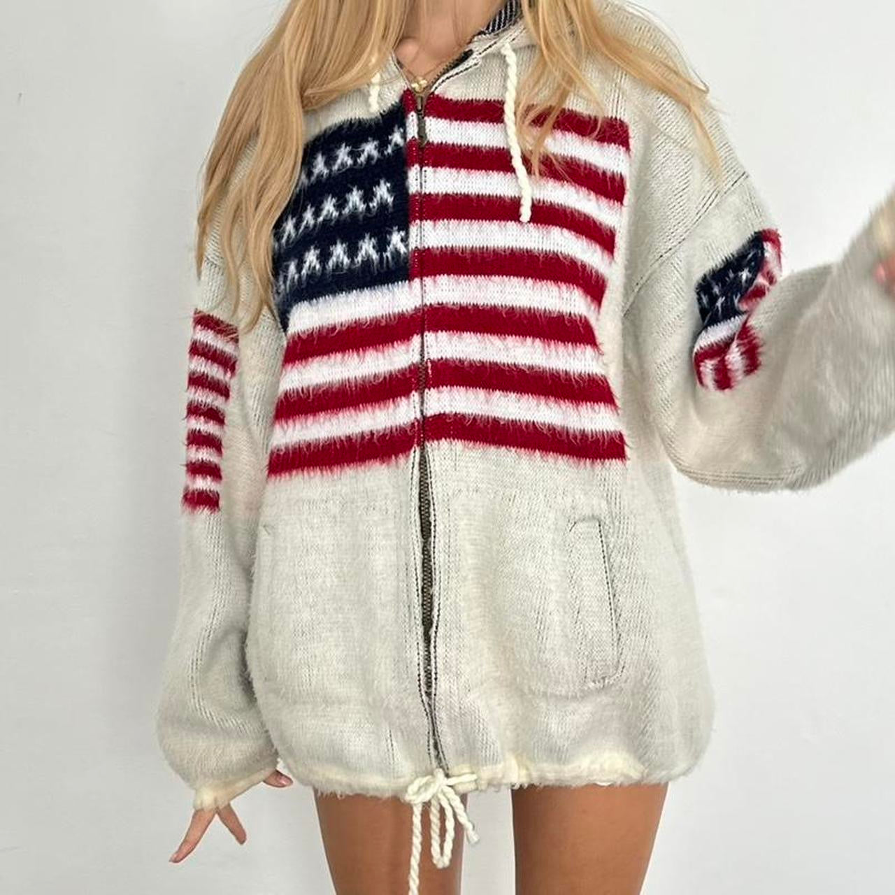 Vintage 90’s soft USA knit bomber jacket