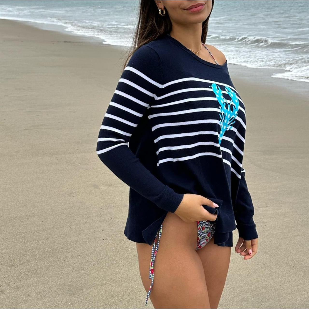 Vintage lobster preppy east coast vibe sweater