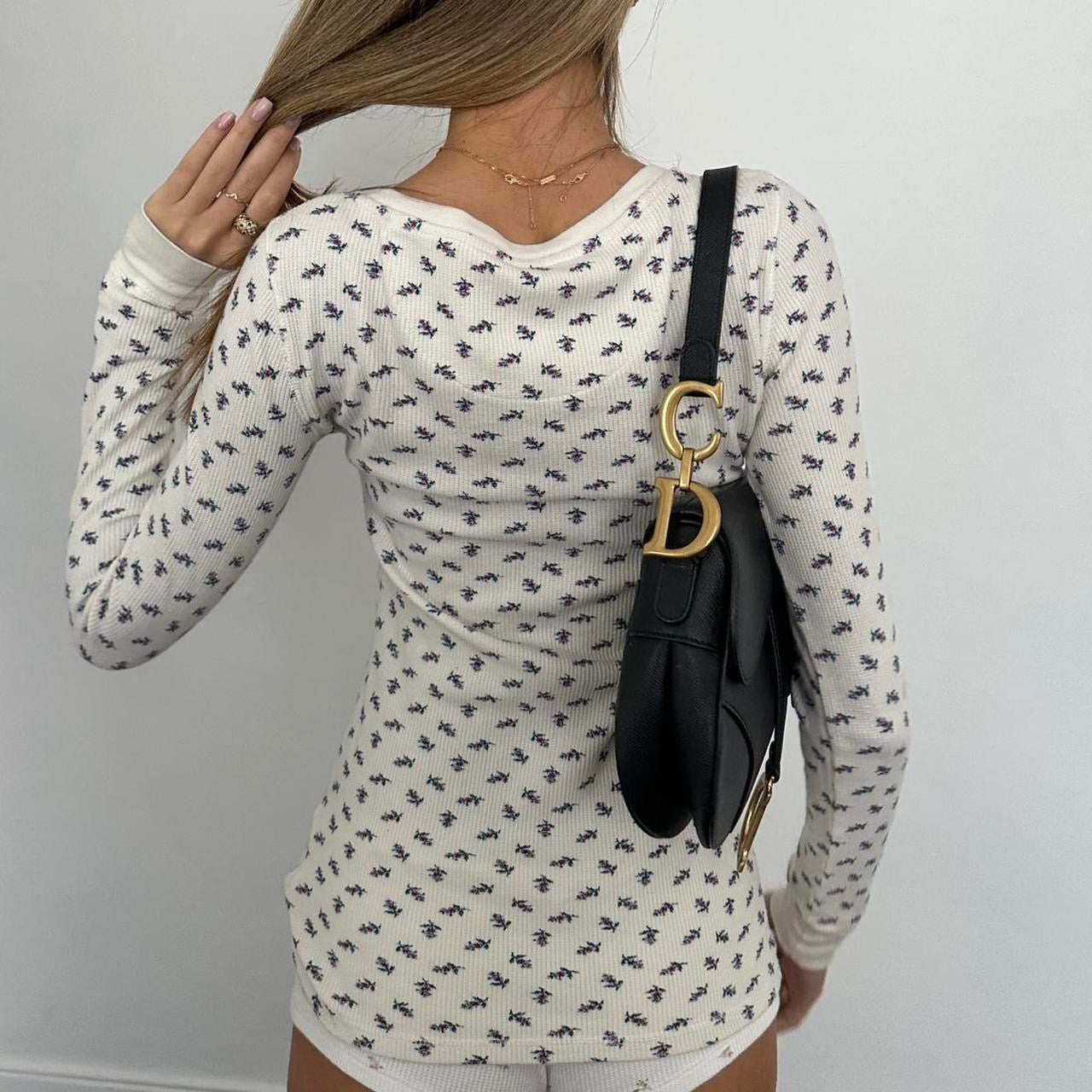 Vintage 2000’s floral thermal long sleeve top