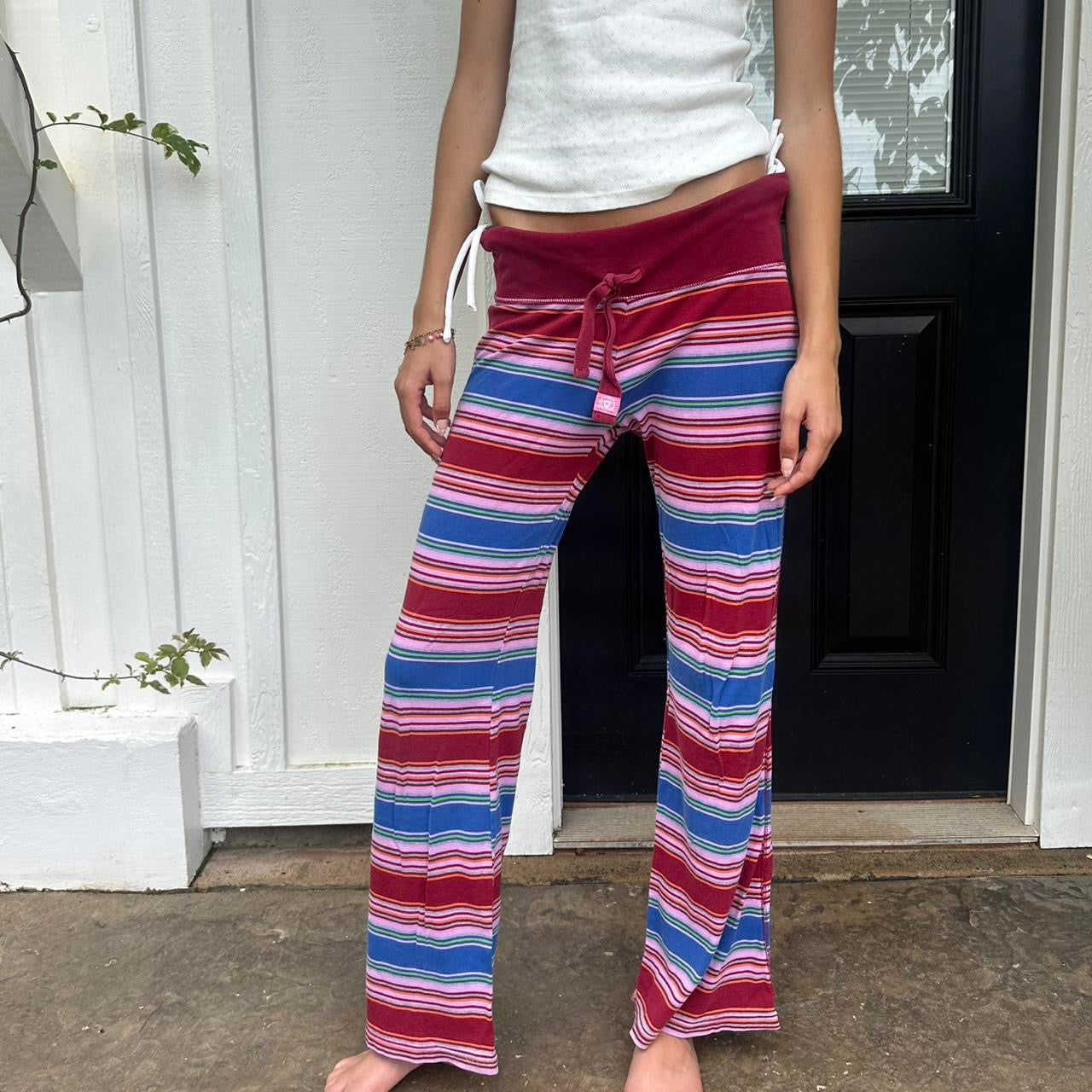 Vintage 2000’s Victoria’s Secret rare striped pants