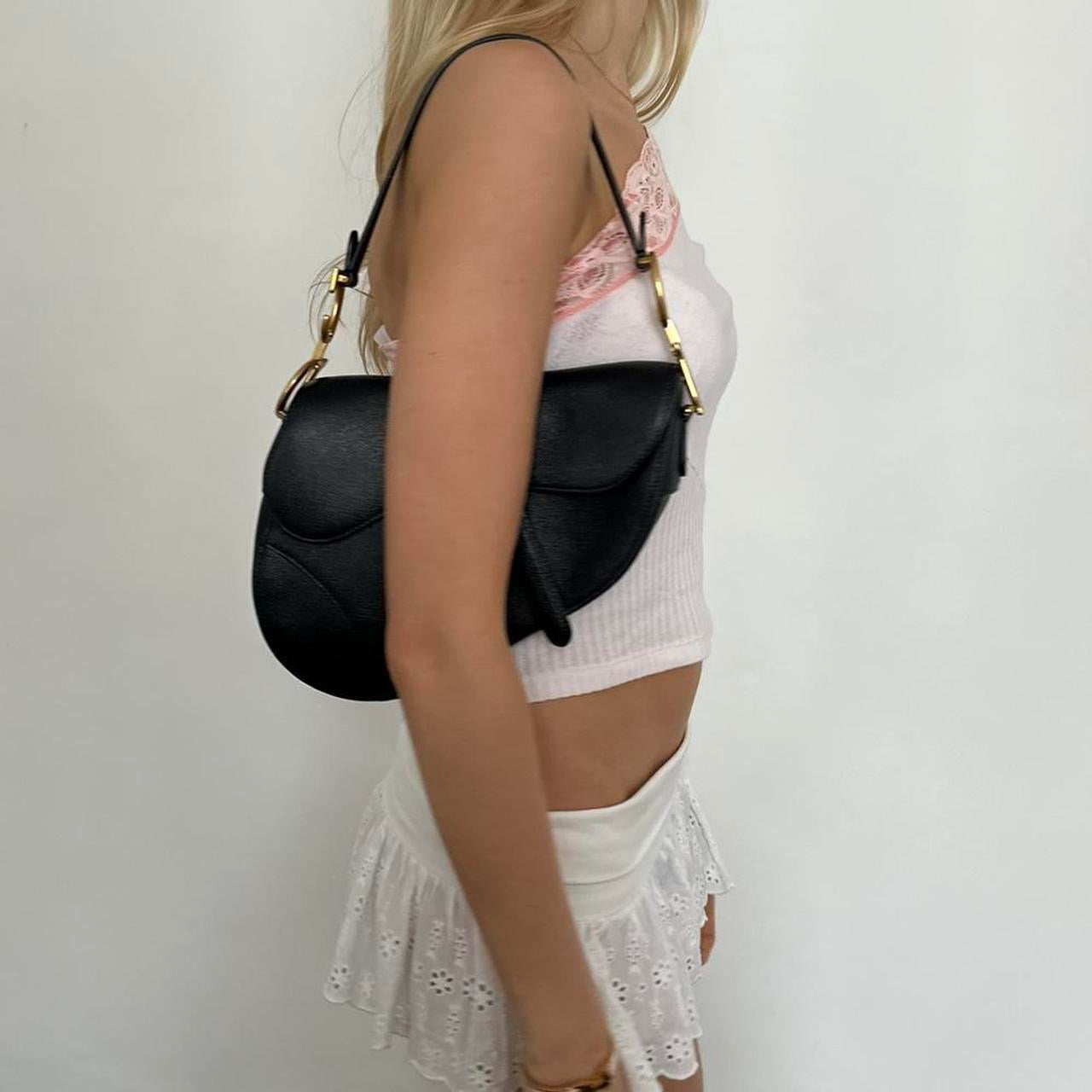 Vintage 90’s asymmetrical pointelle lace top