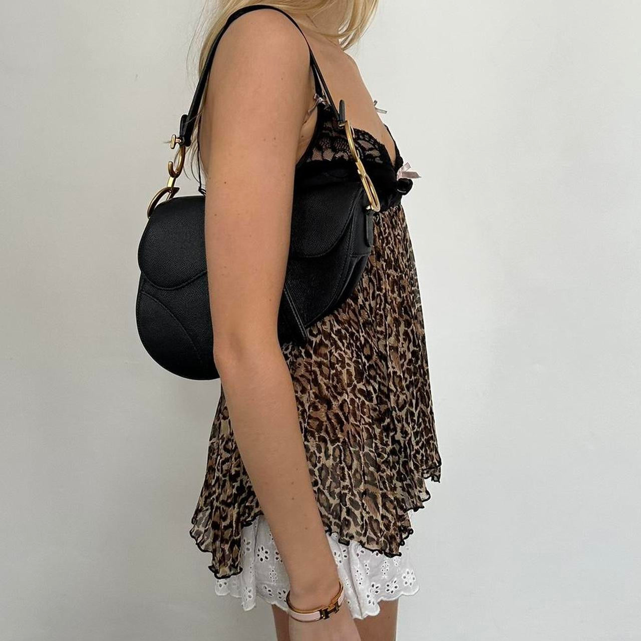 Vintage 2000’s leopard print lace cami top