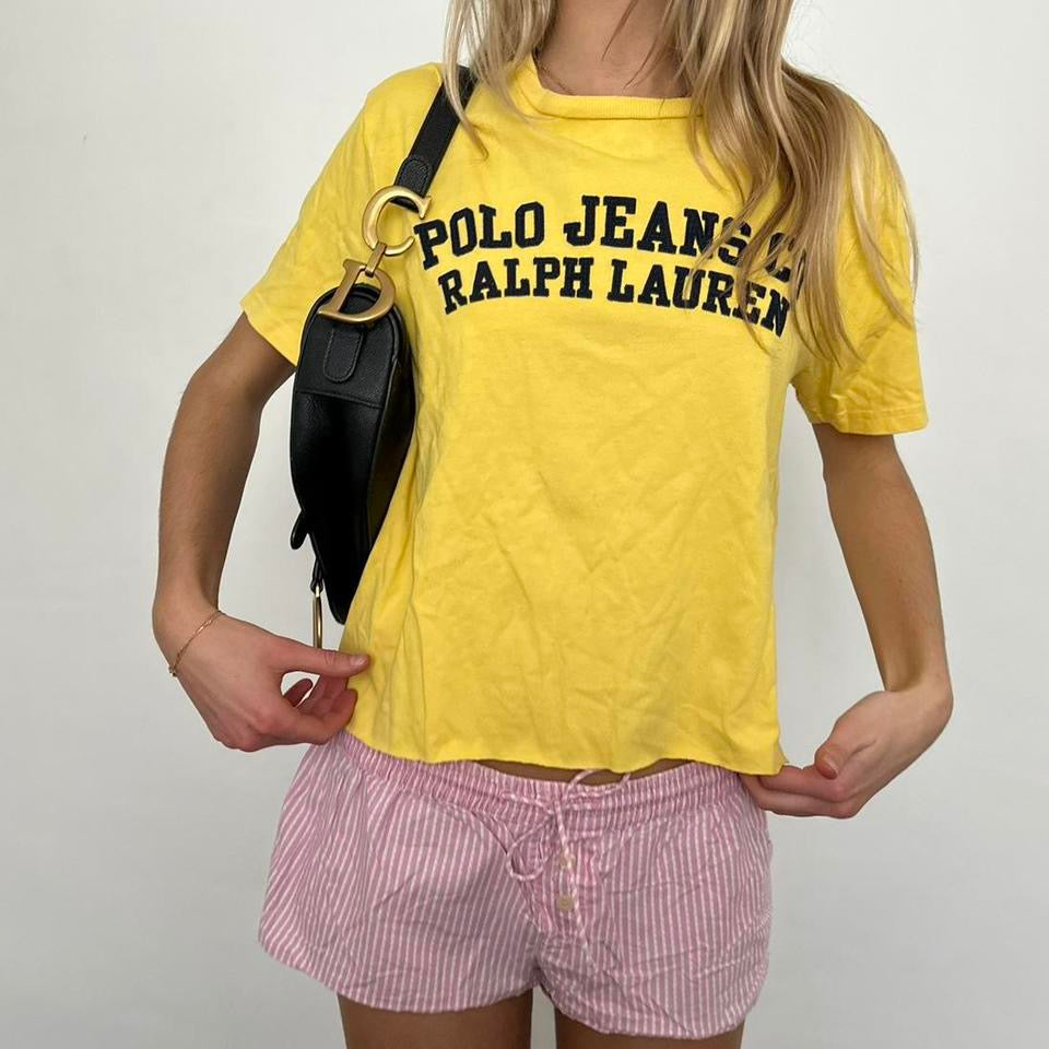 Vintage 90’s Ralph Lauren yellow tee