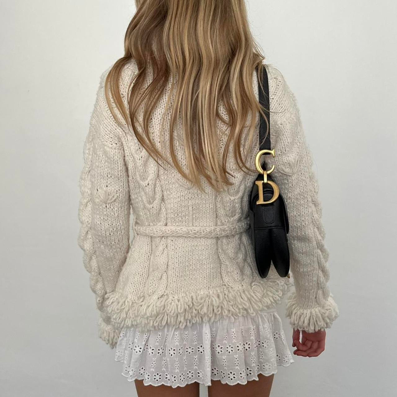 Vintage handmade design knit cardigan