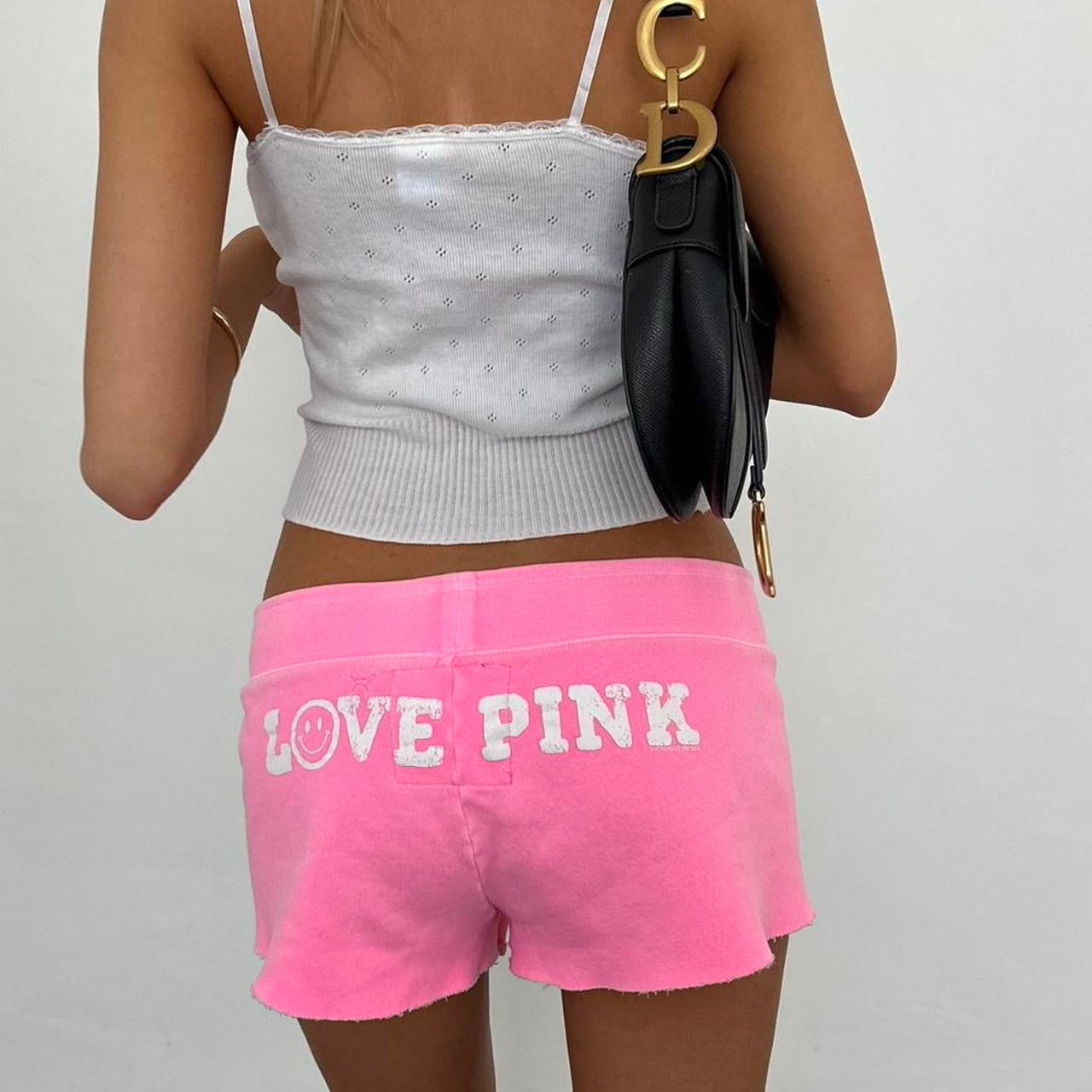 Vintage 2000s Victoria’s Secret pink shorts