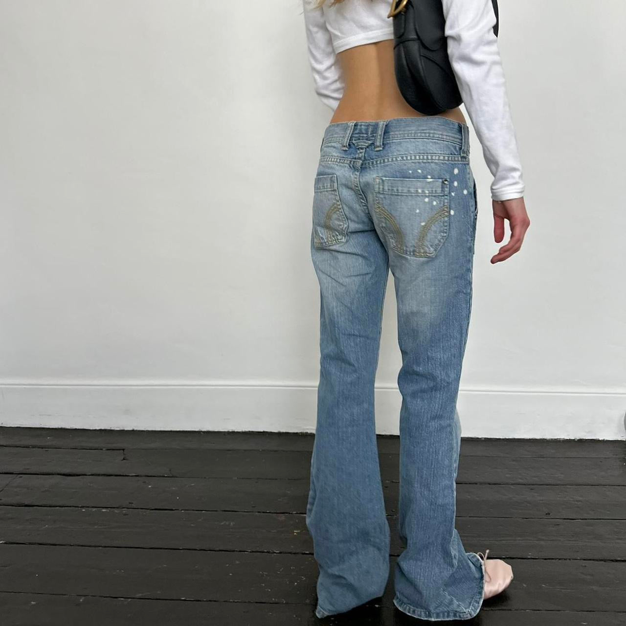 Vintage early 2000s Hollister blue wash bootcut jeans