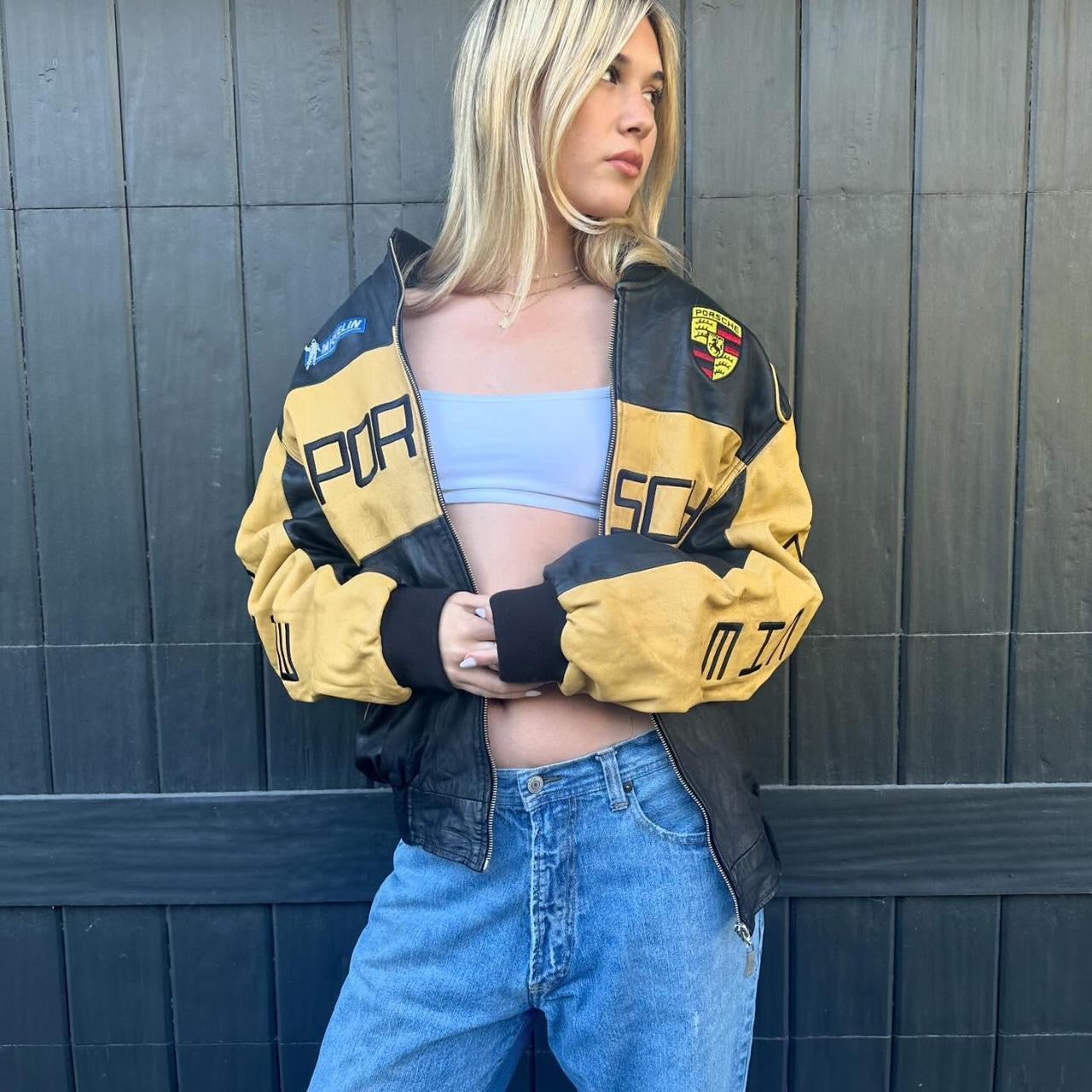 Vintage Porsche leather jacket āļøšø