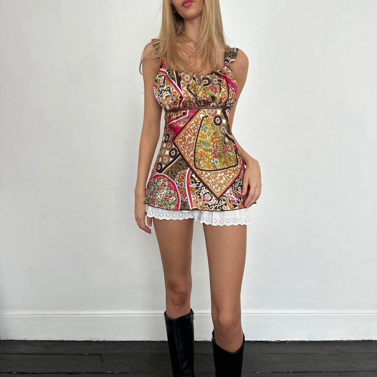 Vintage 2000’s floral babydoll top