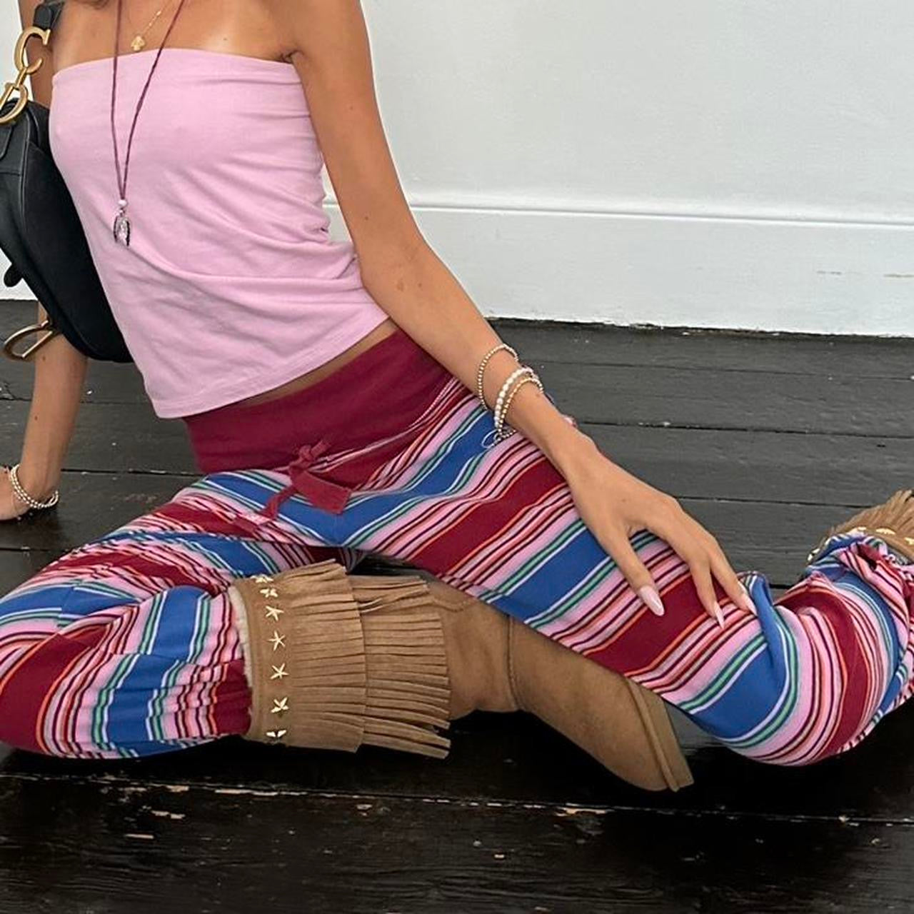 Vintage 2000’s Victoria’s Secret rare striped pants