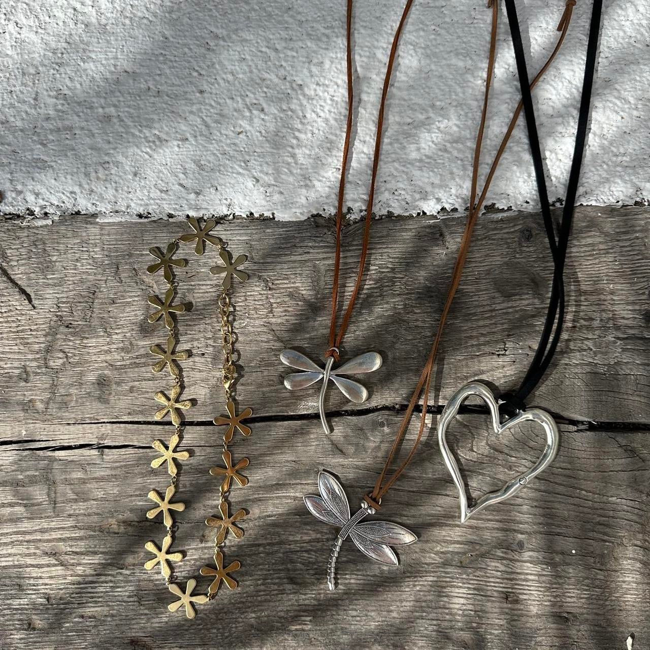 Vintage dragonfly necklace π§