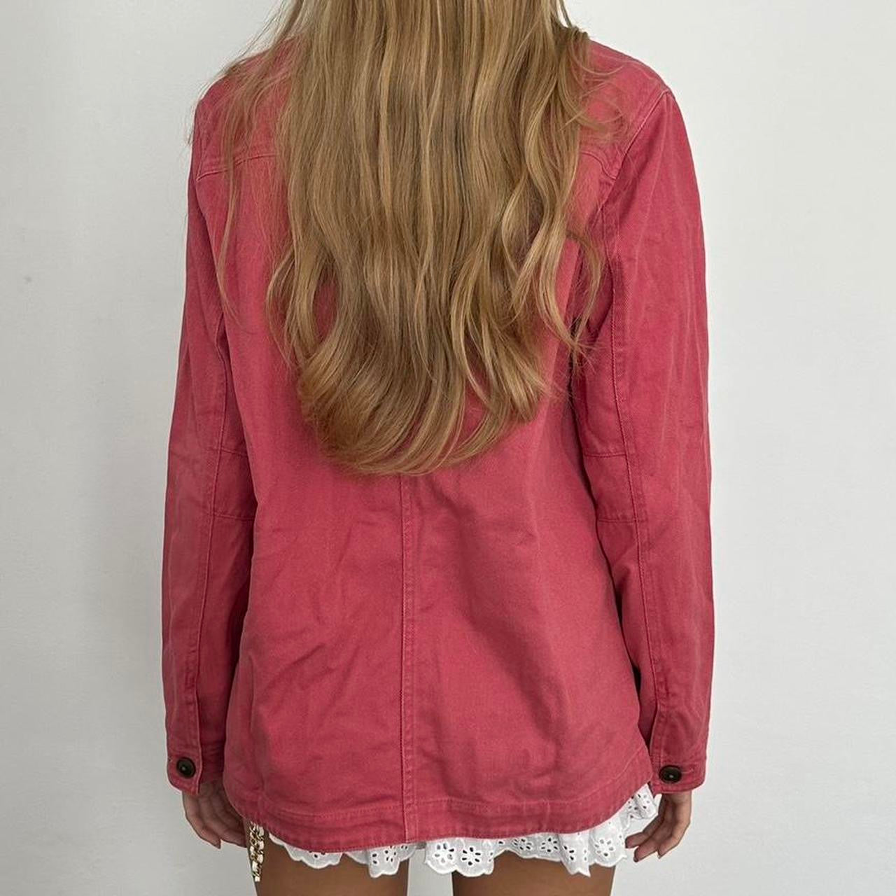 Vintage 90’s dark pink button down jacket
