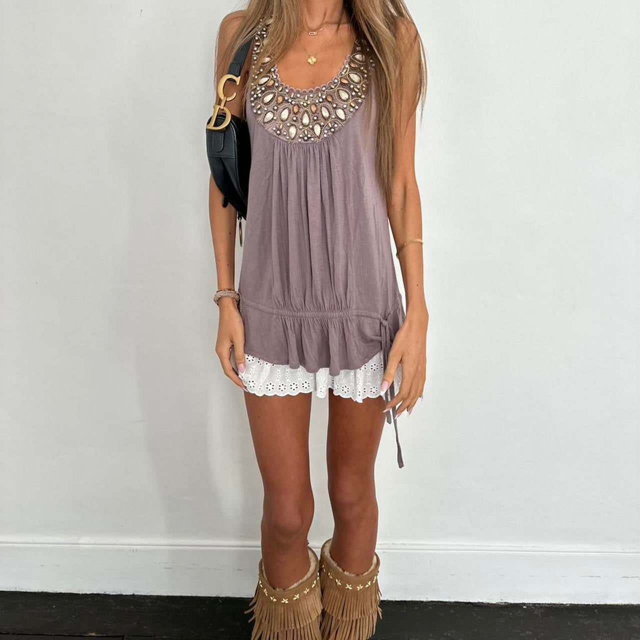 Vintage 2000’s embellished cami top
