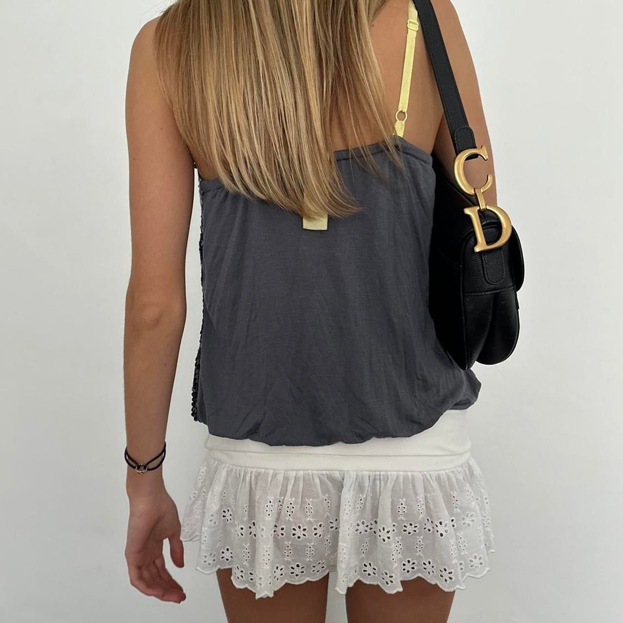 Vintage 90’s silver sequin cami top
