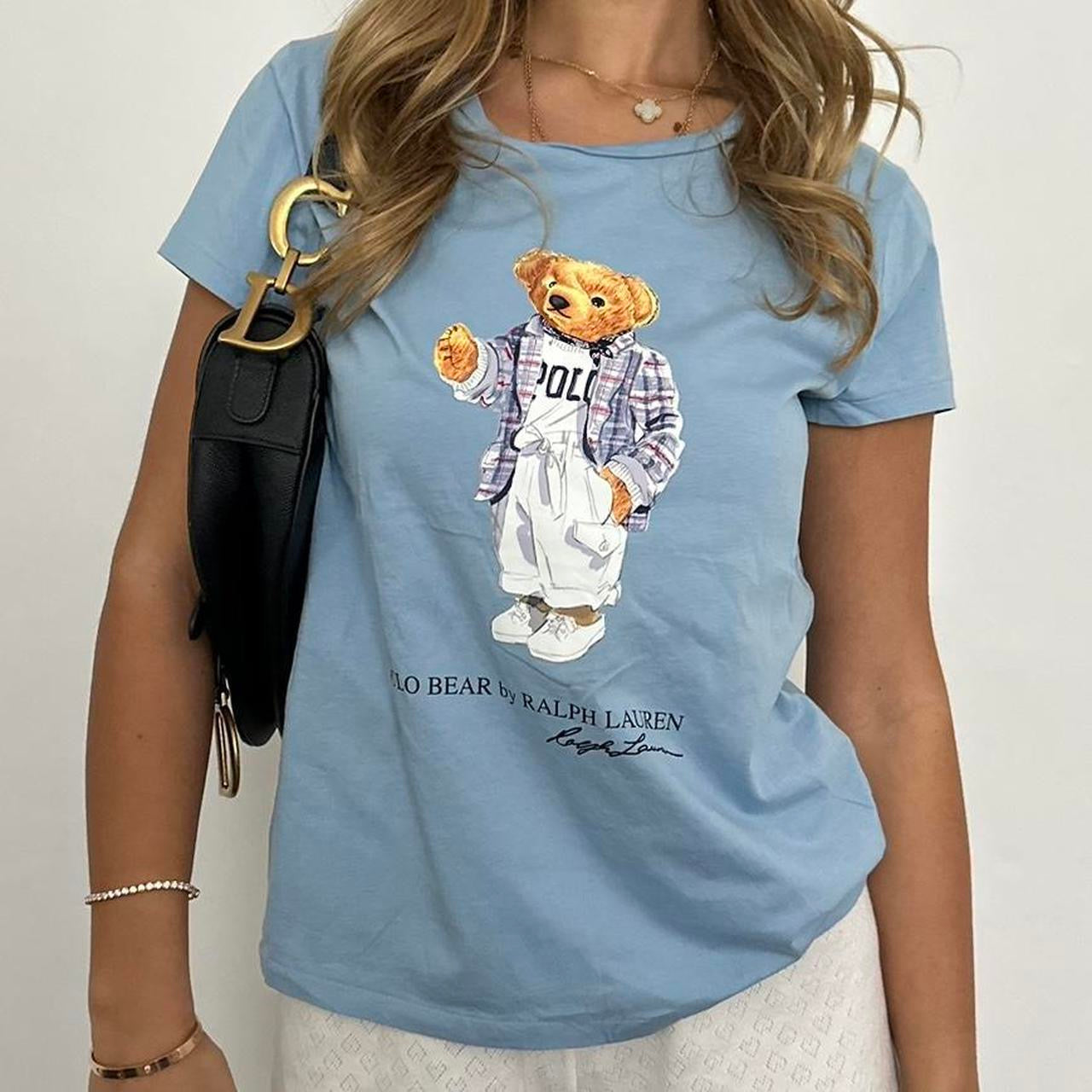 Vintage Ralph Lauren blue bear top