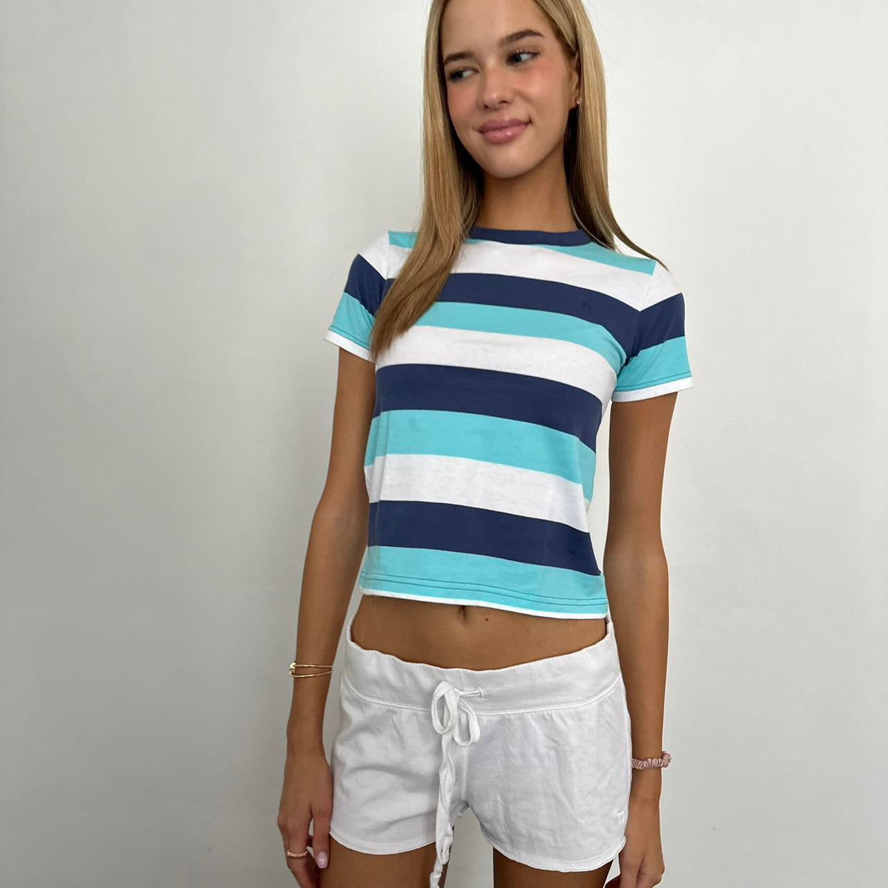Vintage Ralph Lauren striped baby tee π€π©΅π