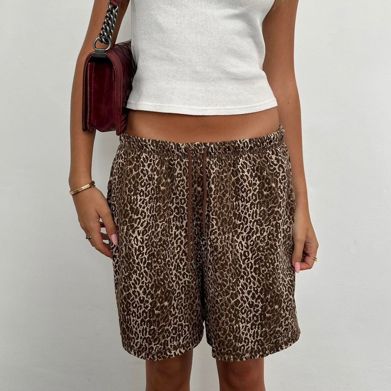 Vintage 90’s leopard print shorts