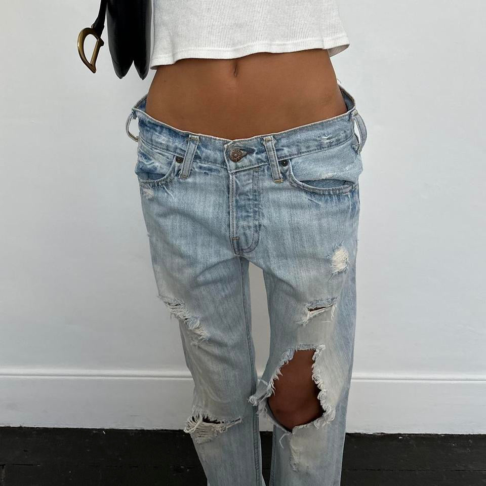Vintage Hollister 2000’s blue bootcut jeans