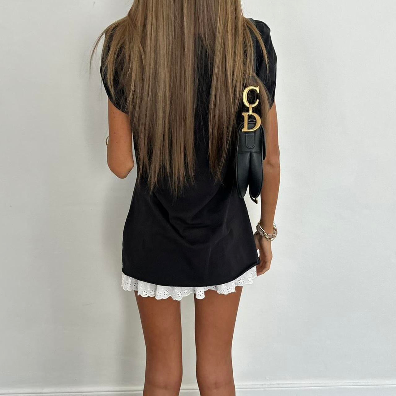 Vintage 2000s black skull top