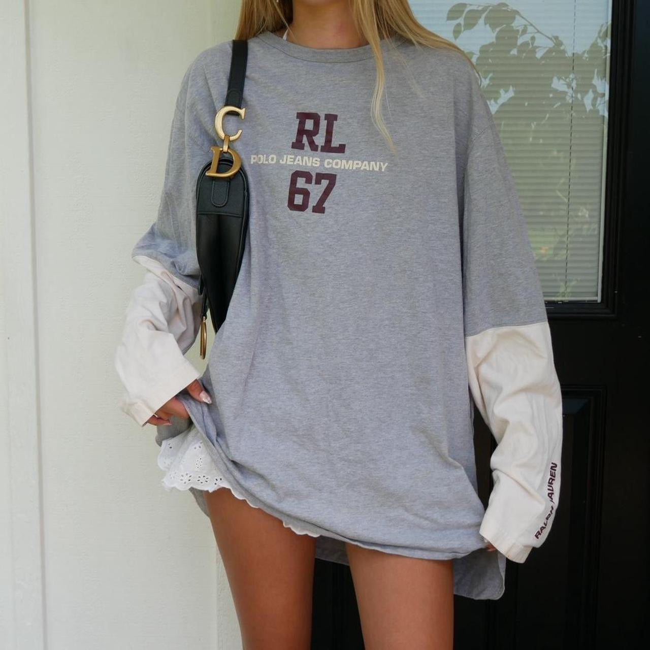 Vintage Ralph Lauren double layered long sleeve top