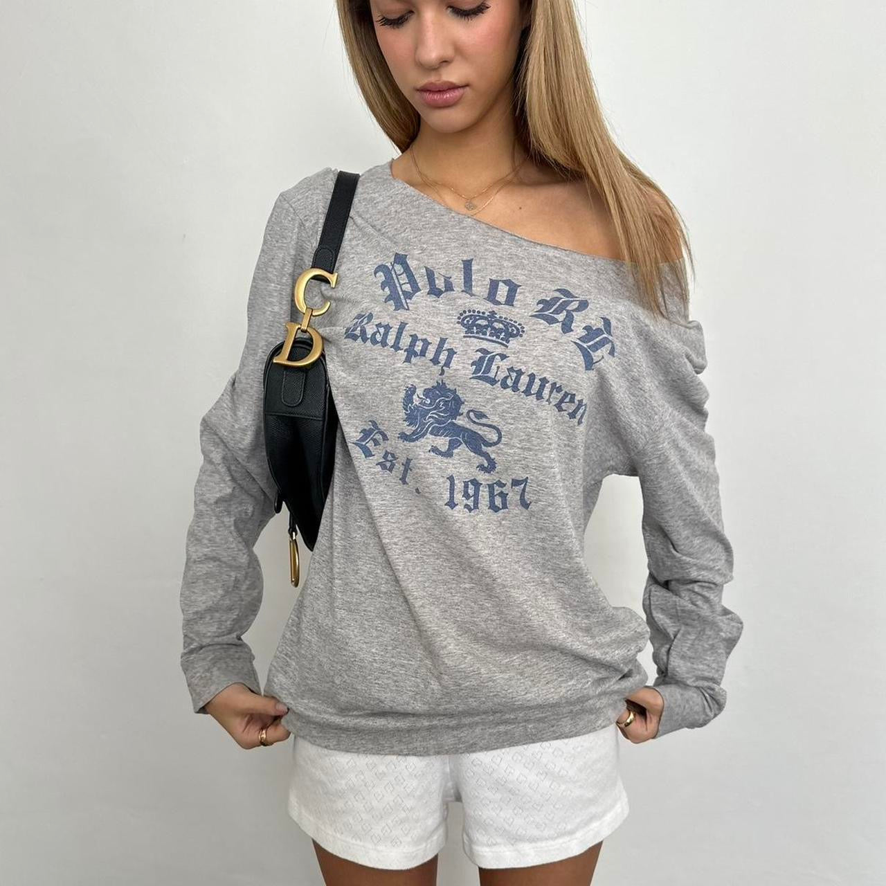 Vintage Ralph Lauren grey long sleeve top