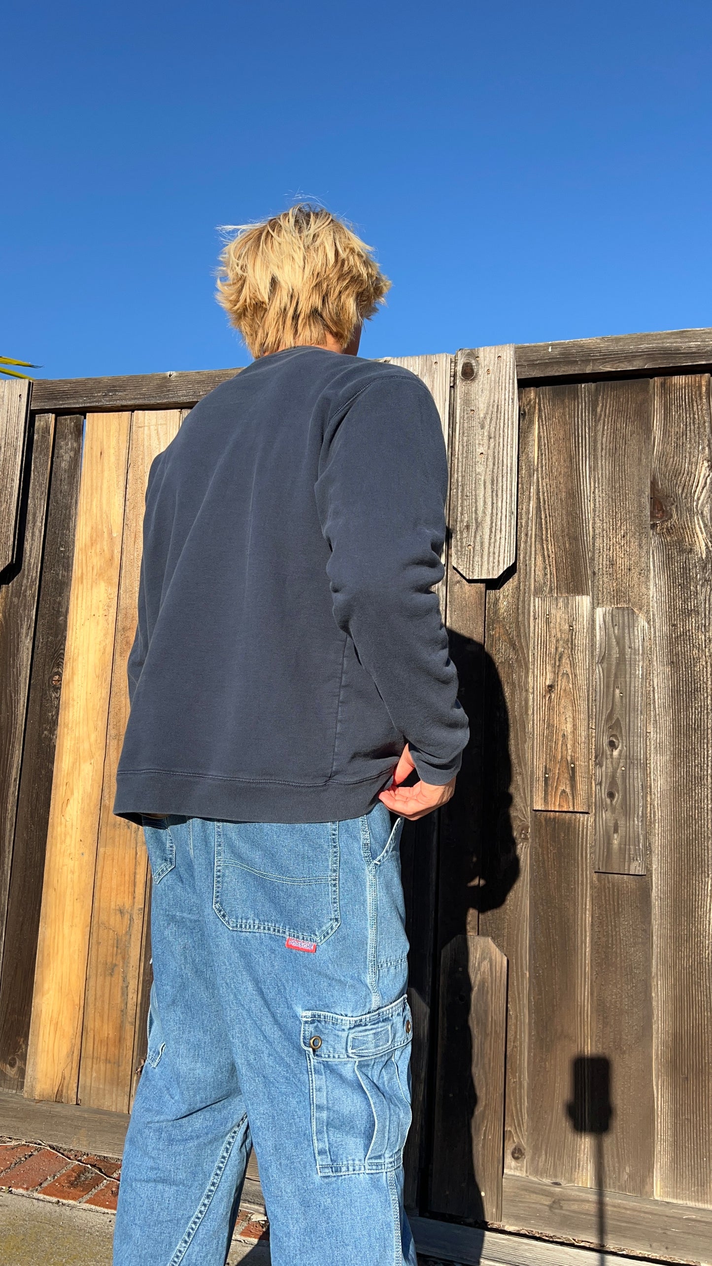 Vintage 90’s Porsche navy logo sweatshirt
