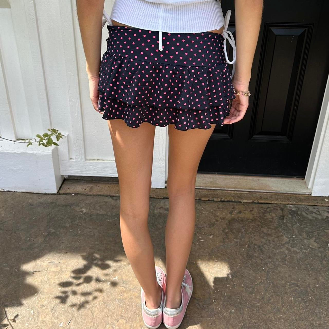Vintage 90’s polka dot mini skirt