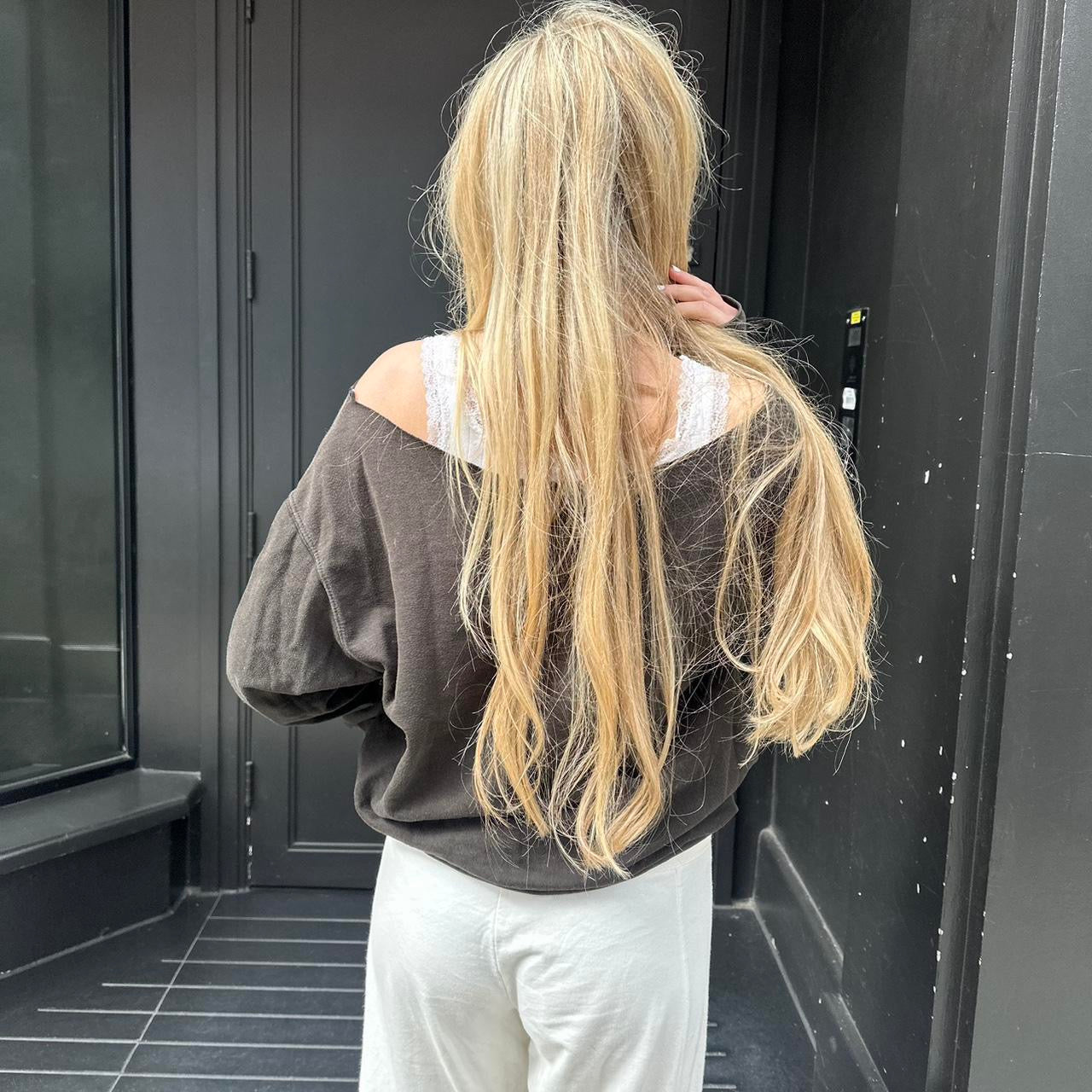 Vintage surf iconic off shoulder sweatshirt