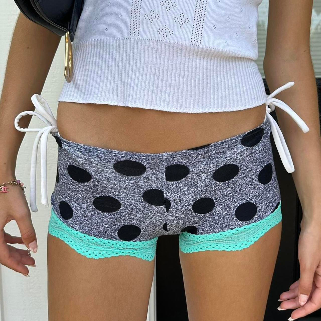 Vintage Pink Victoria’s Secret polka dot micro shorts