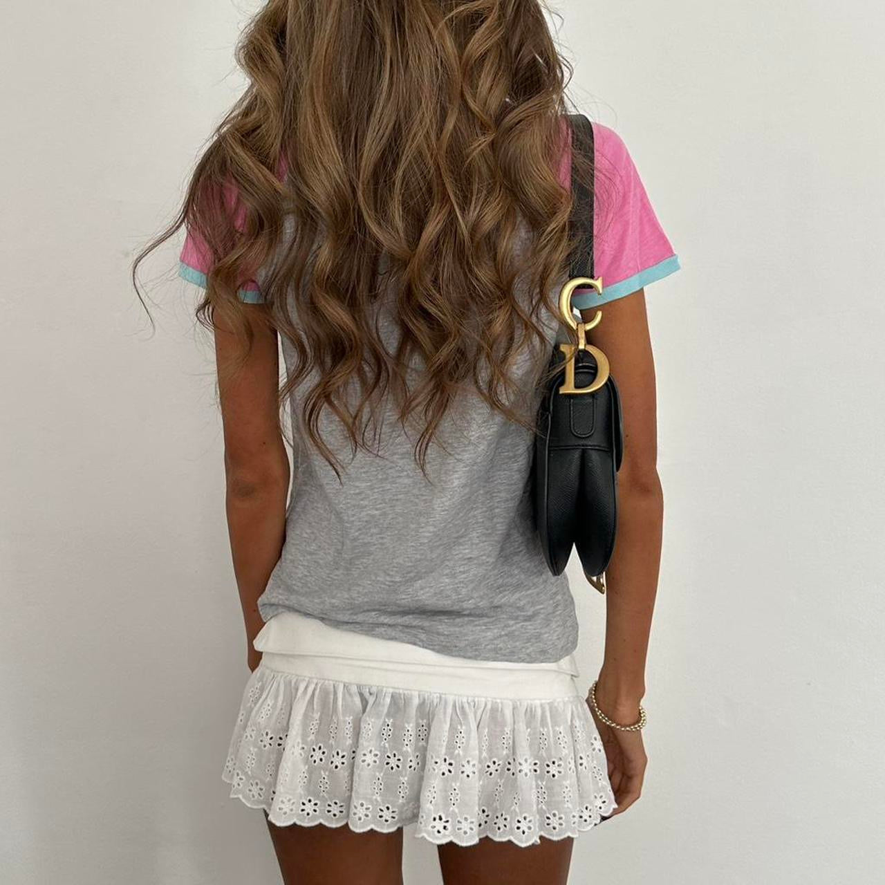 Vintage 90’s grey pastel baby tee