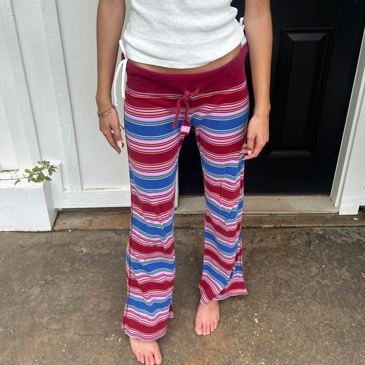 Vintage 2000’s Victoria’s Secret rare striped pants