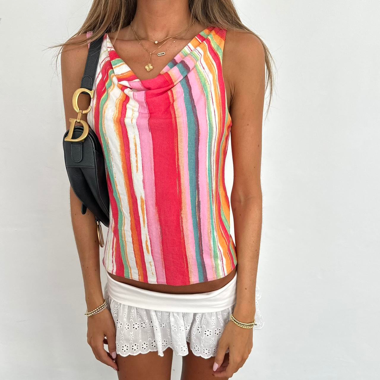 Vintage 90’s striped colourful top