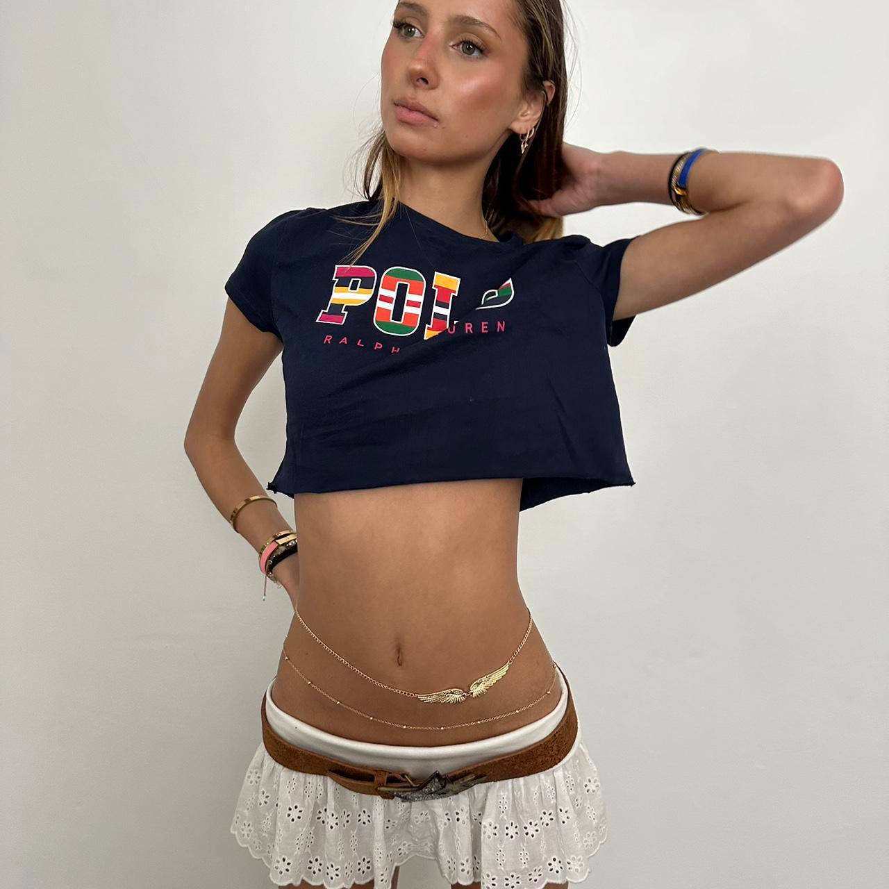 Vintage Ralph Lauren colourful letter baby tee šš