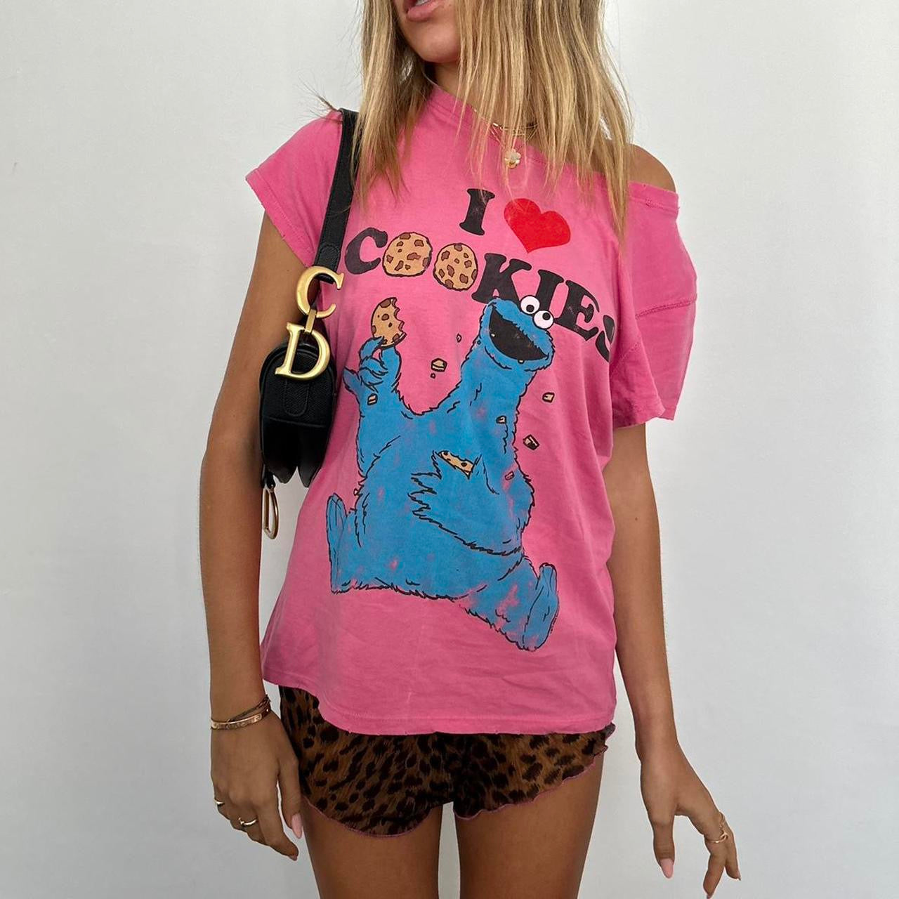 Vintage graphic pink relaxed fit top